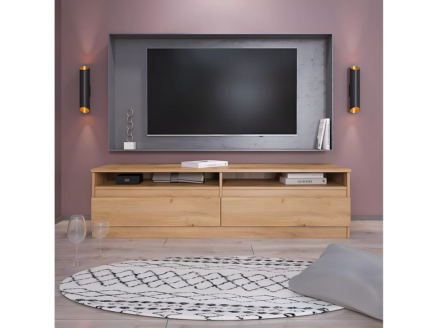 Lowboard Lala 140 Wotan Eiche 140 / 40 / 38cm