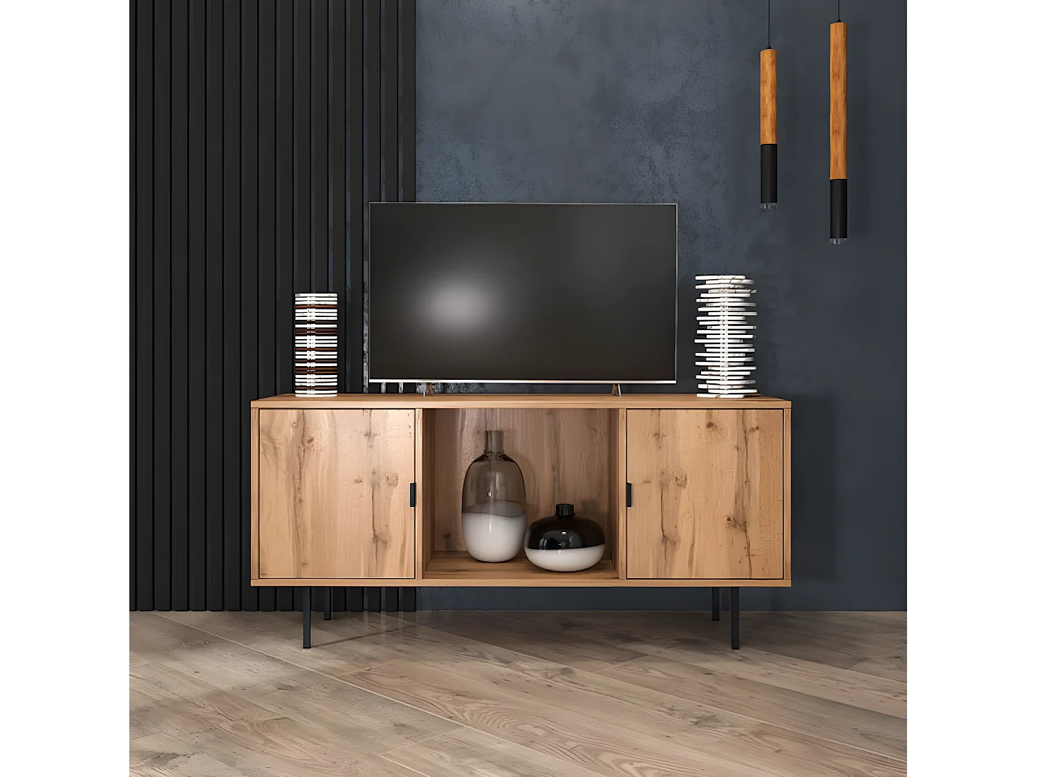 Lowboard Kendo Wotan Eiche  120 / 38 / 56cm