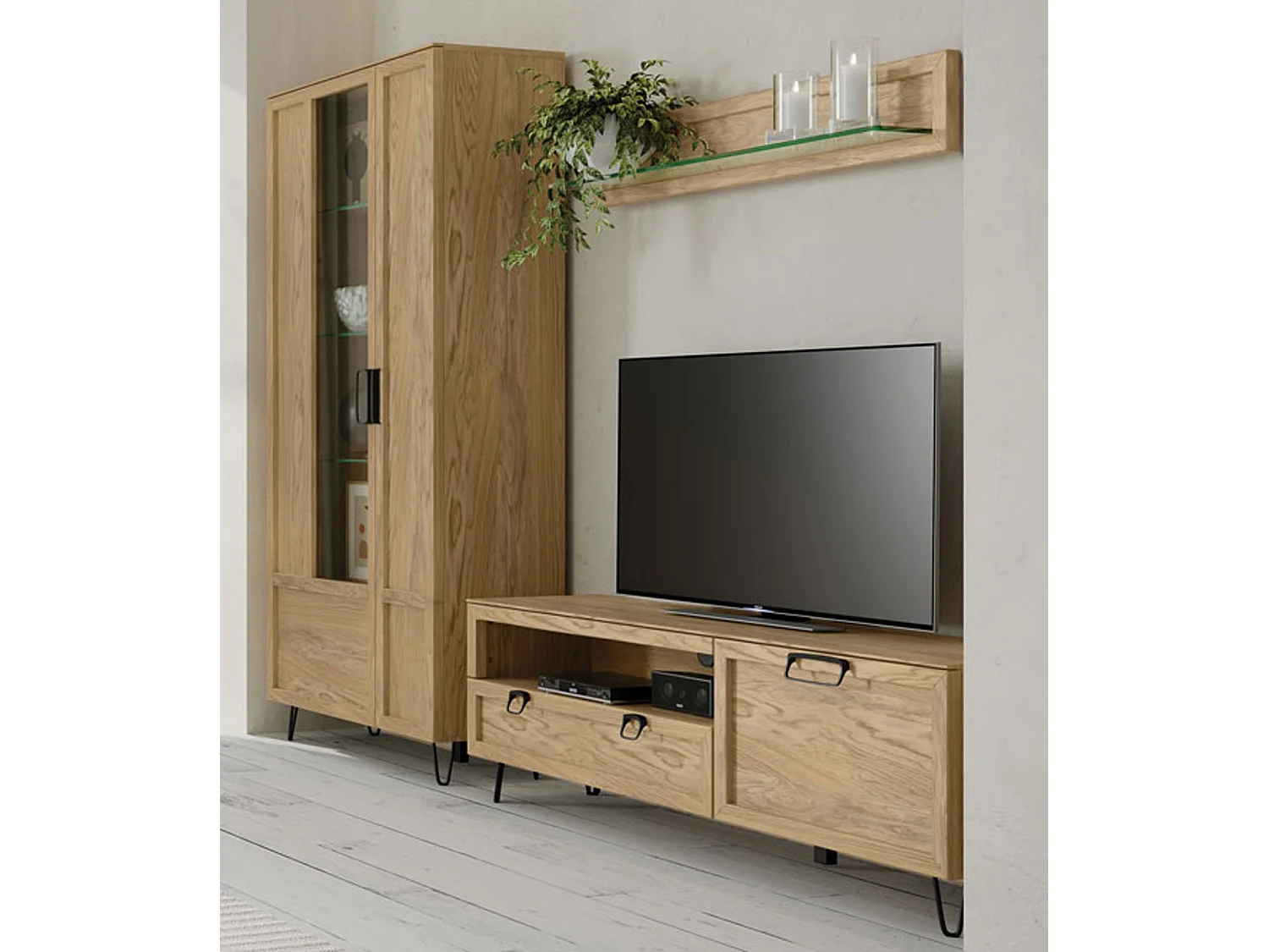 WOHNWAND Limbo Eiche Artisan 3-teilig