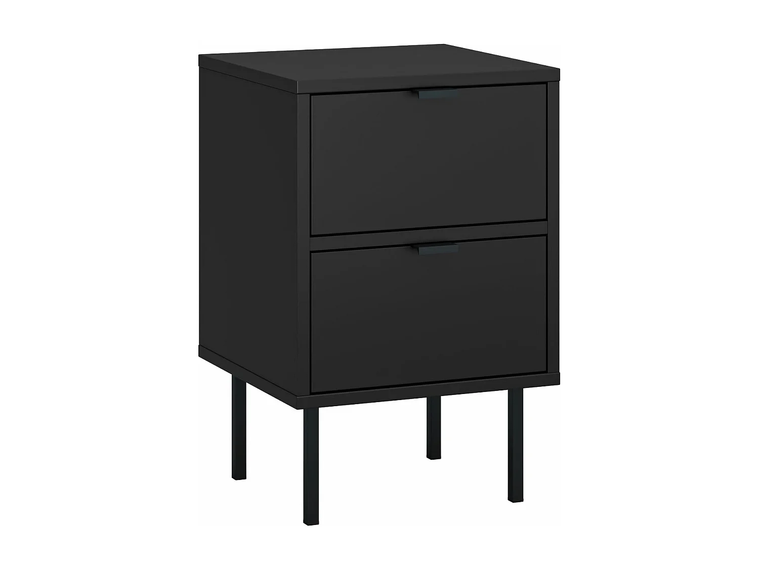 Nachttisch IDO schwarz 35 / 34 / 54 cm