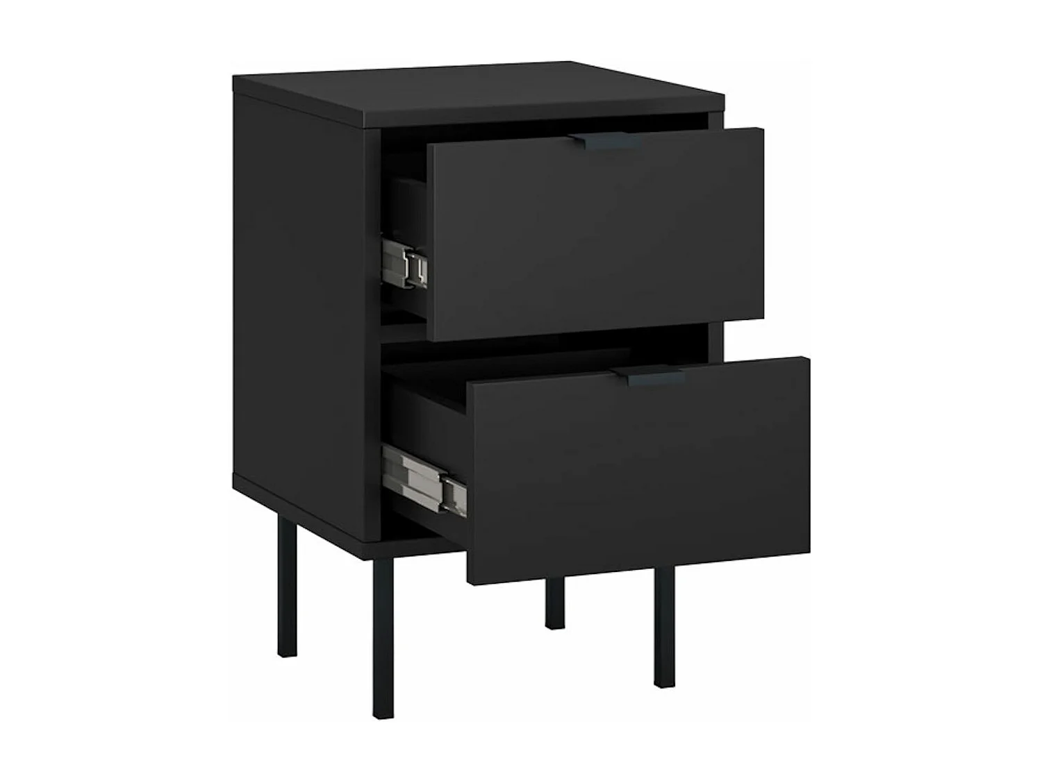 Nachttisch IDO schwarz 35 / 34 / 54 cm