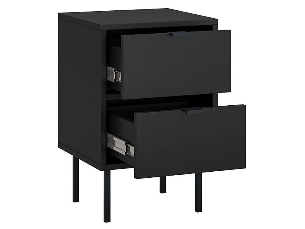 NACHTKONSOLE Ido schwarz 35 / 34 / 54cm