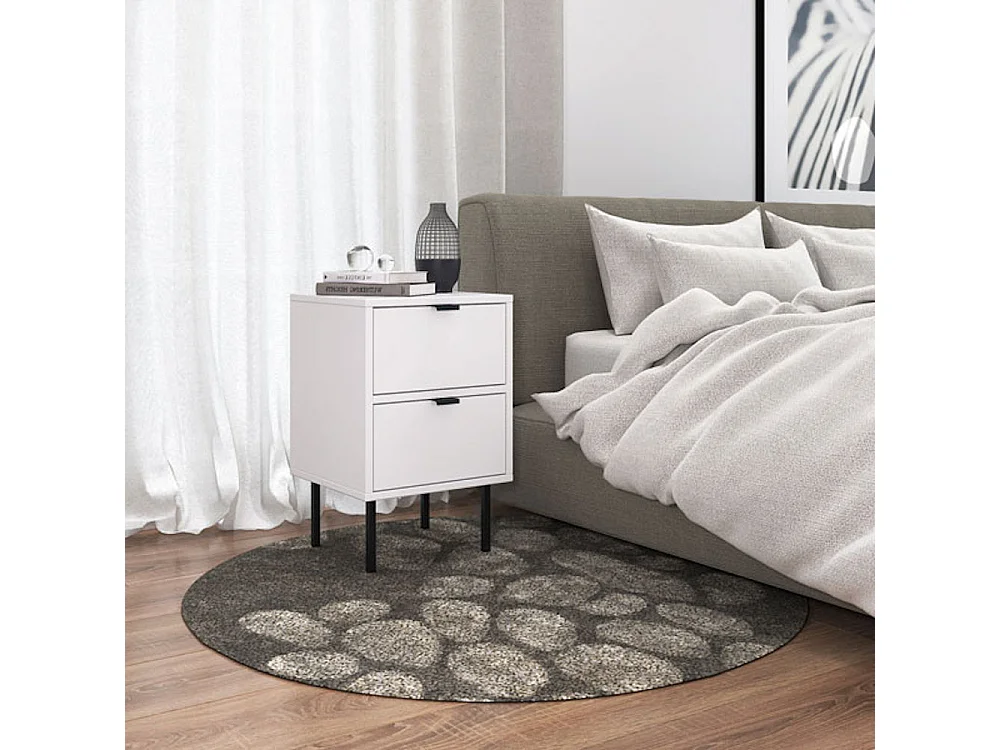 NACHTKONSOLE Ido weiß 35 / 34 / 54cm