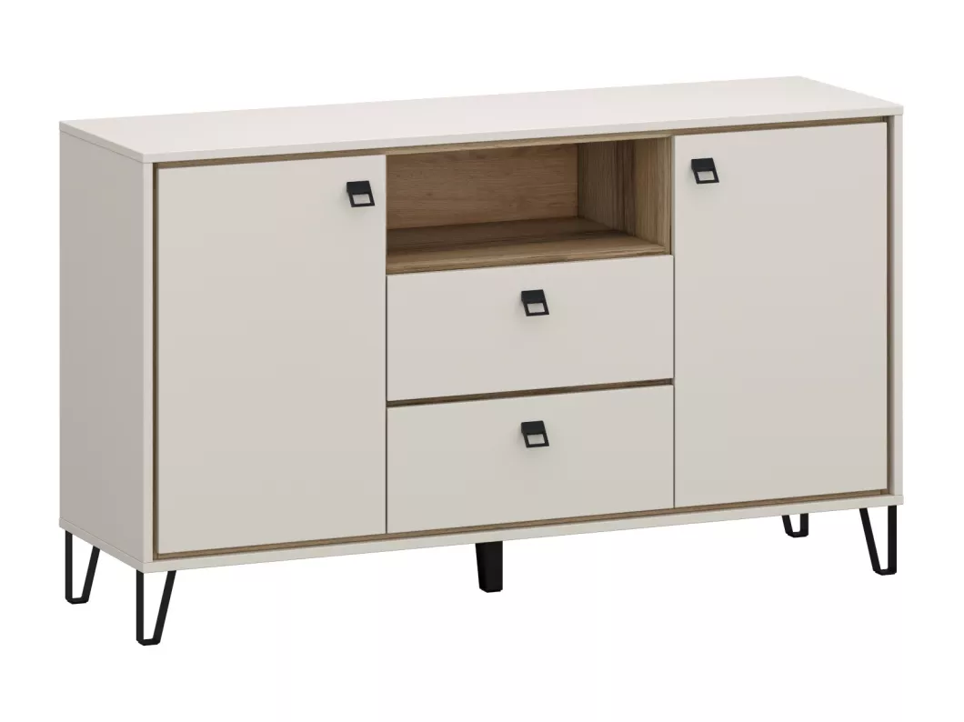 Kauf Unique SIDEBOARD Tirion kaschmir / Eiche Delano 133 / 40 / 80cm