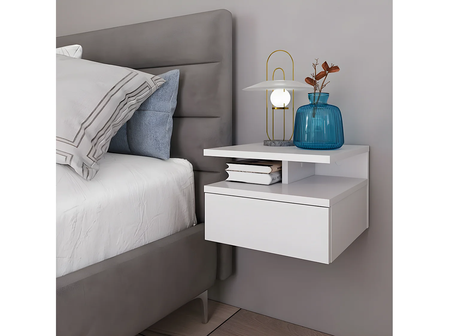 Nachttisch T01 weiß 32 / 35 / 23cm