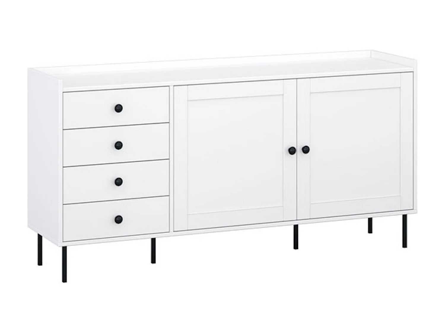 Kommode IDO weiß 151 / 40 / 80 cm