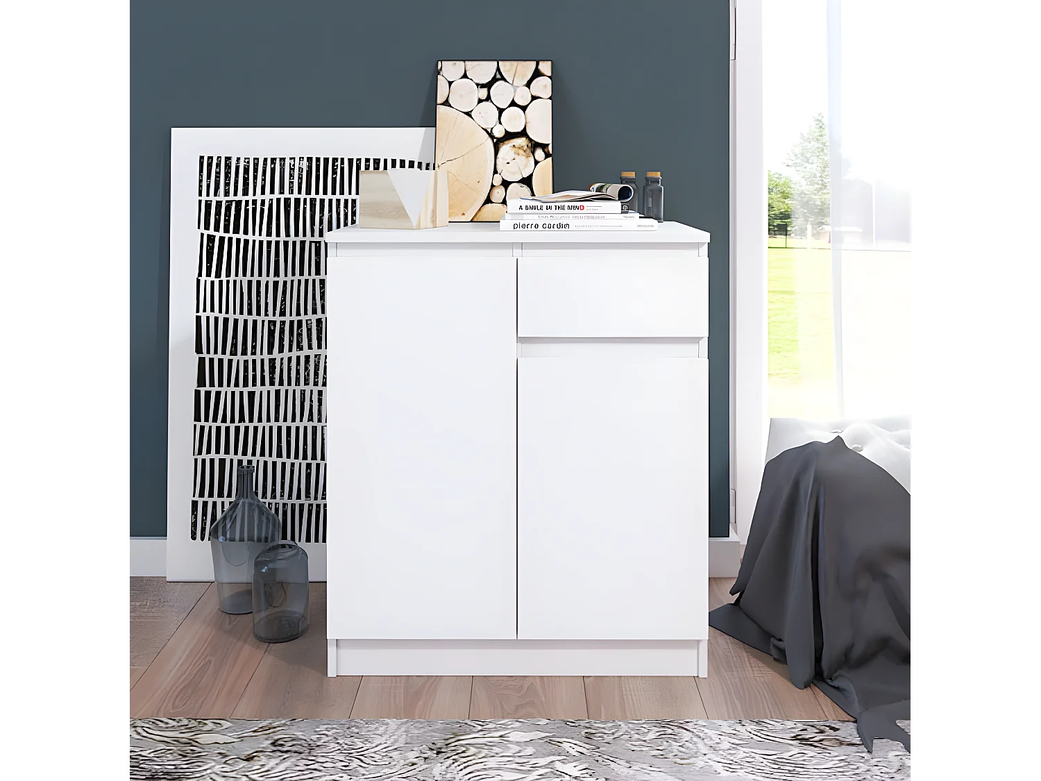 Kommode A2b weiß 72 / 37 / 85 cm