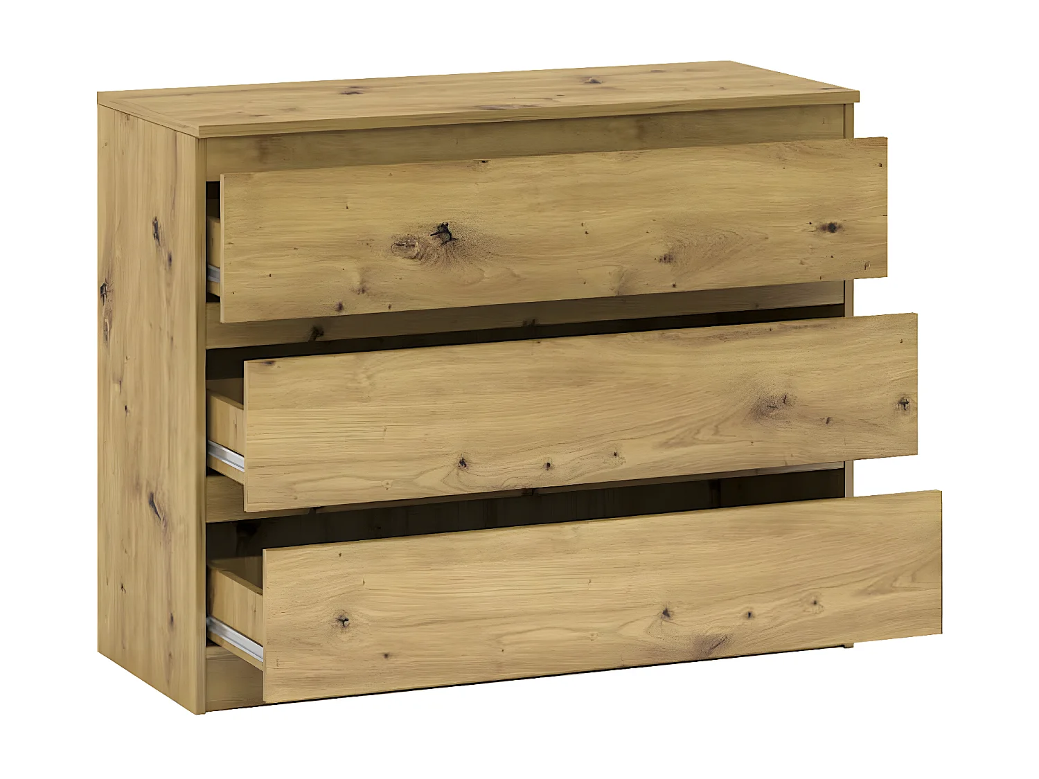 Kommode A12a Artisan Eiche 106 / 45 / 84 cm
