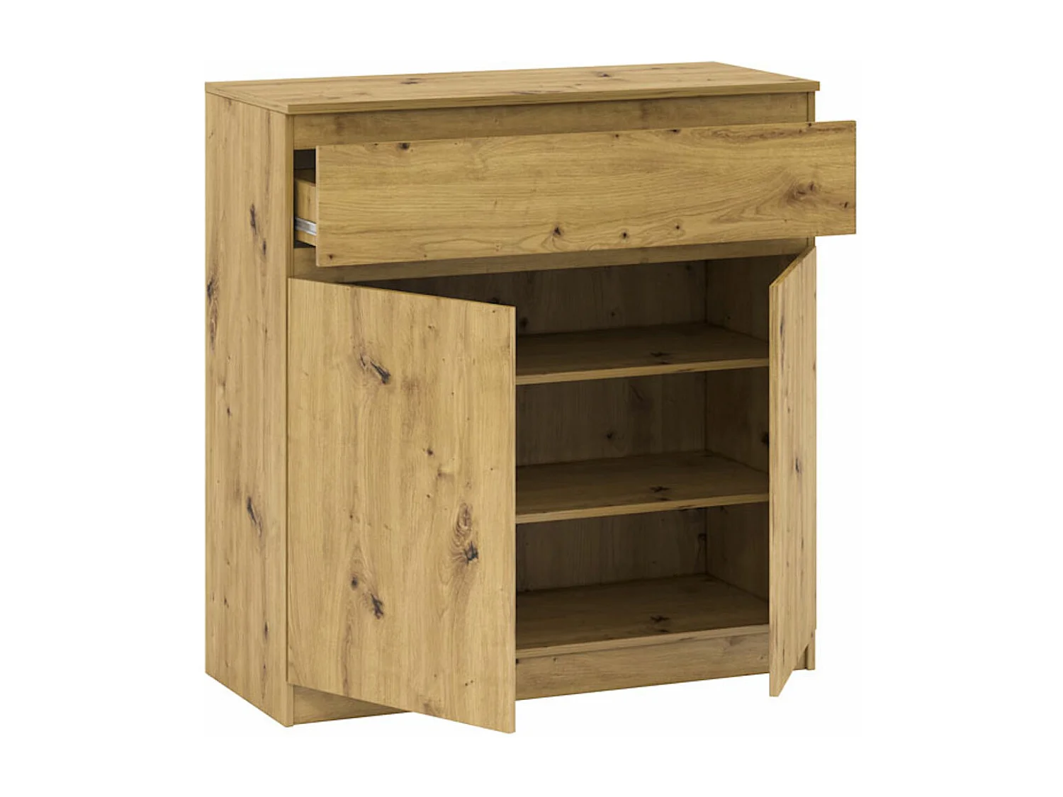Kommode A23a Artisan Eiche 106 / 45 / 110 cm