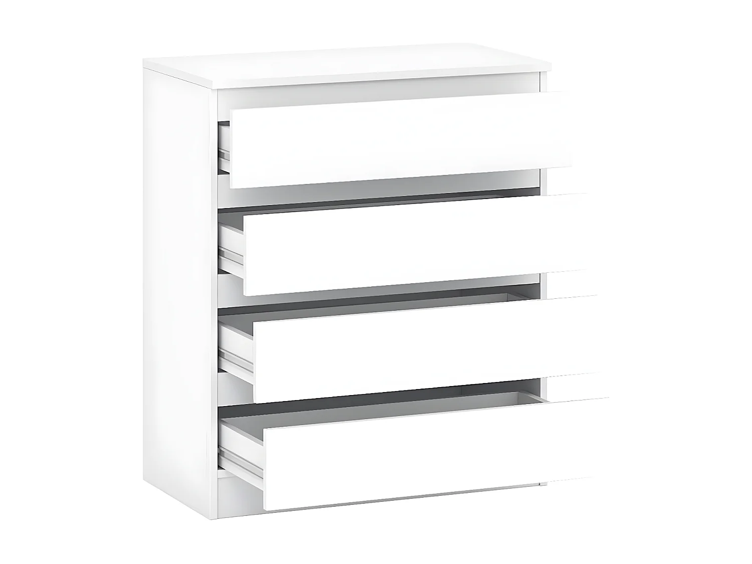 Kommode A3b weiß 72 / 37 / 85 cm