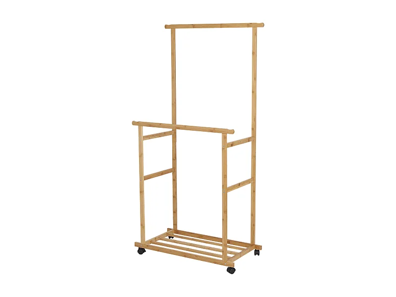 Appendiabiti doppio - L80 cm H160 cm - Bambù