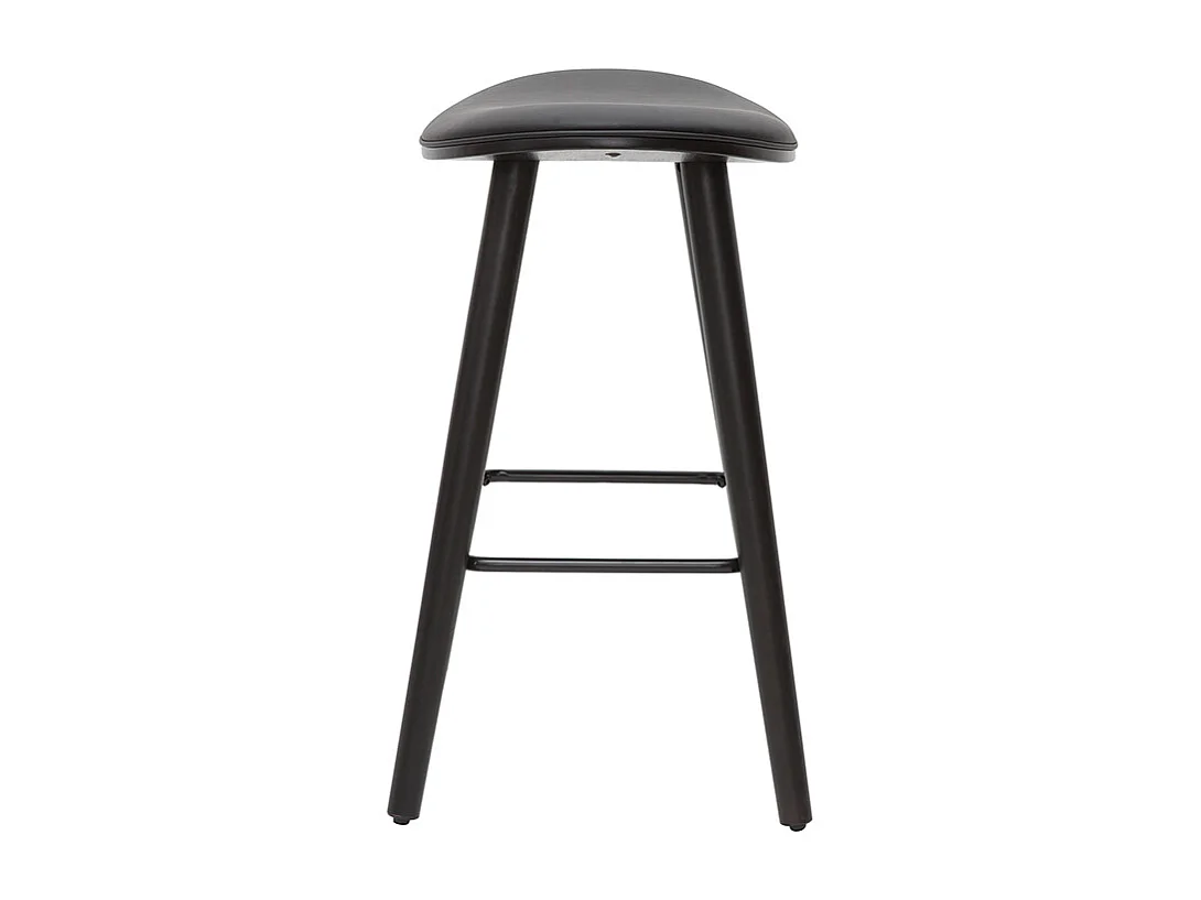 Tabourets de bar design noirs H65 cm (lot de 2) MEADOW