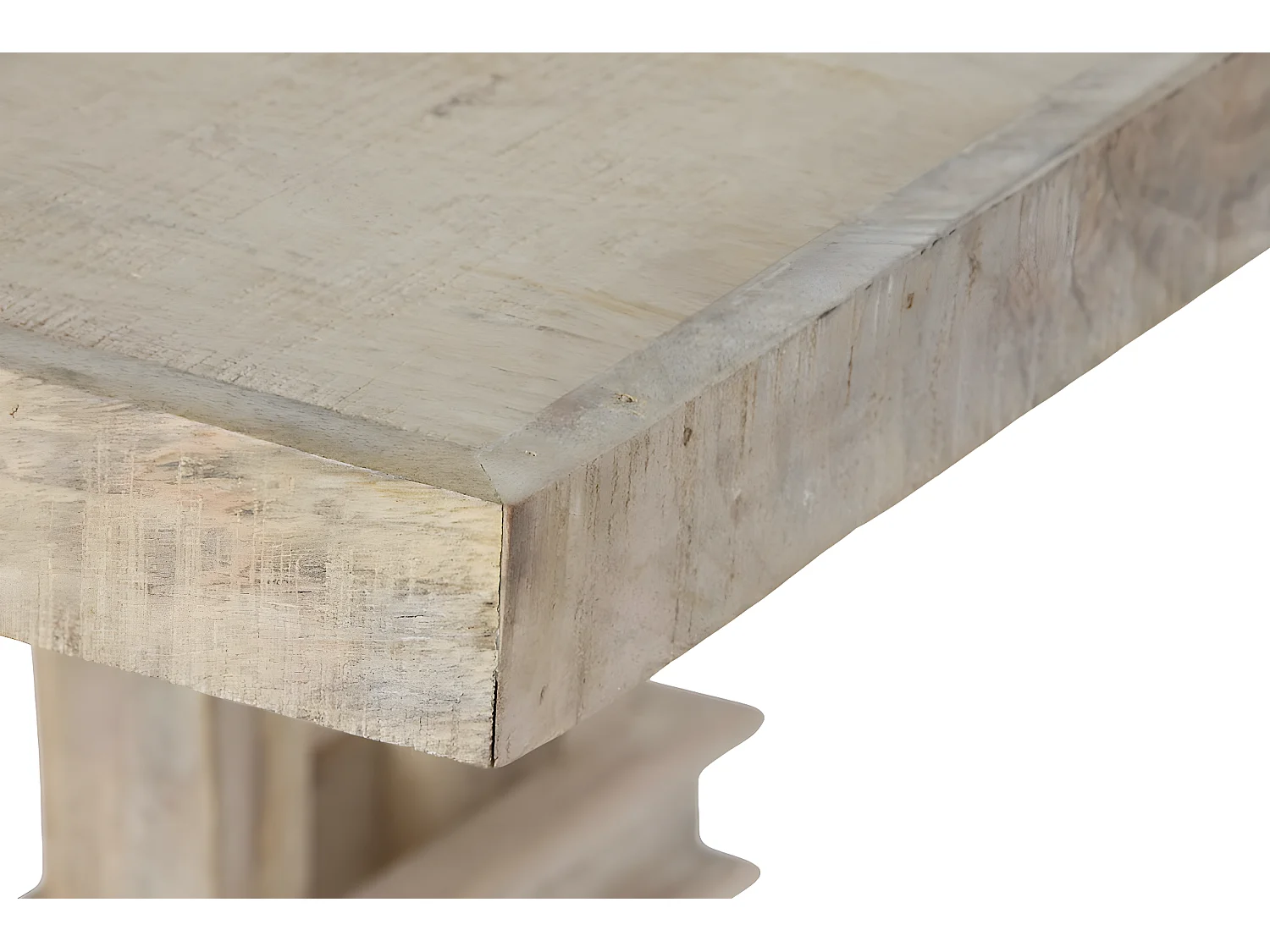 Lit enfant avec bureau et armoire coloris chêne naturel, imitation lamelles, blanc - Longueur 206 x Profondeur 111 x Hauteur 177 cm