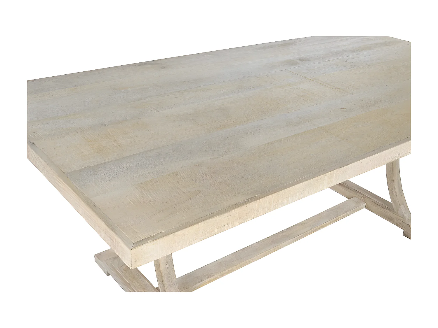 Lit enfant avec bureau et armoire coloris chêne naturel, imitation lamelles, blanc - Longueur 206 x Profondeur 111 x Hauteur 177 cm