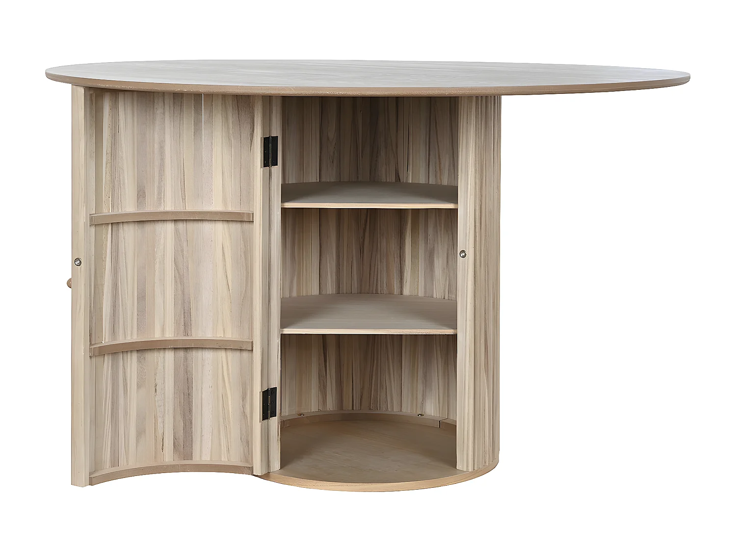 Lit pour enfant couchage 90X190 coloris naturel - Longueur 194 x Profondeur 95 x Hauteur 67 cm