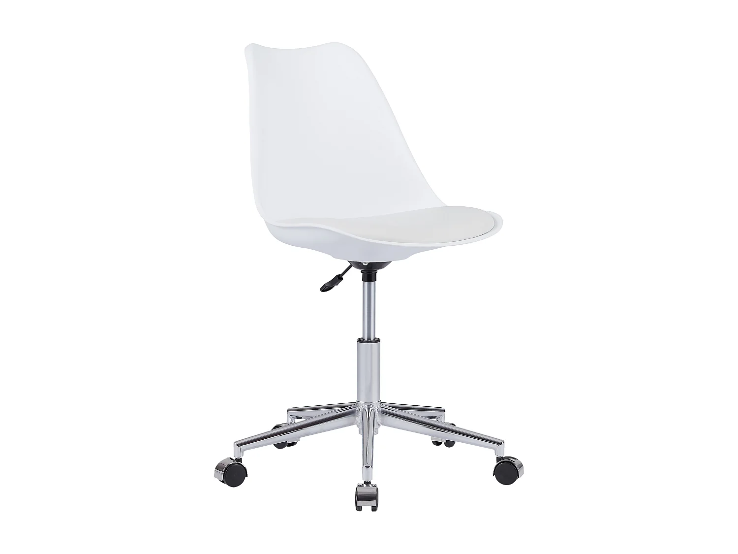 Chaise de bureau - Polypropylène et simili - Blanc - XAFY