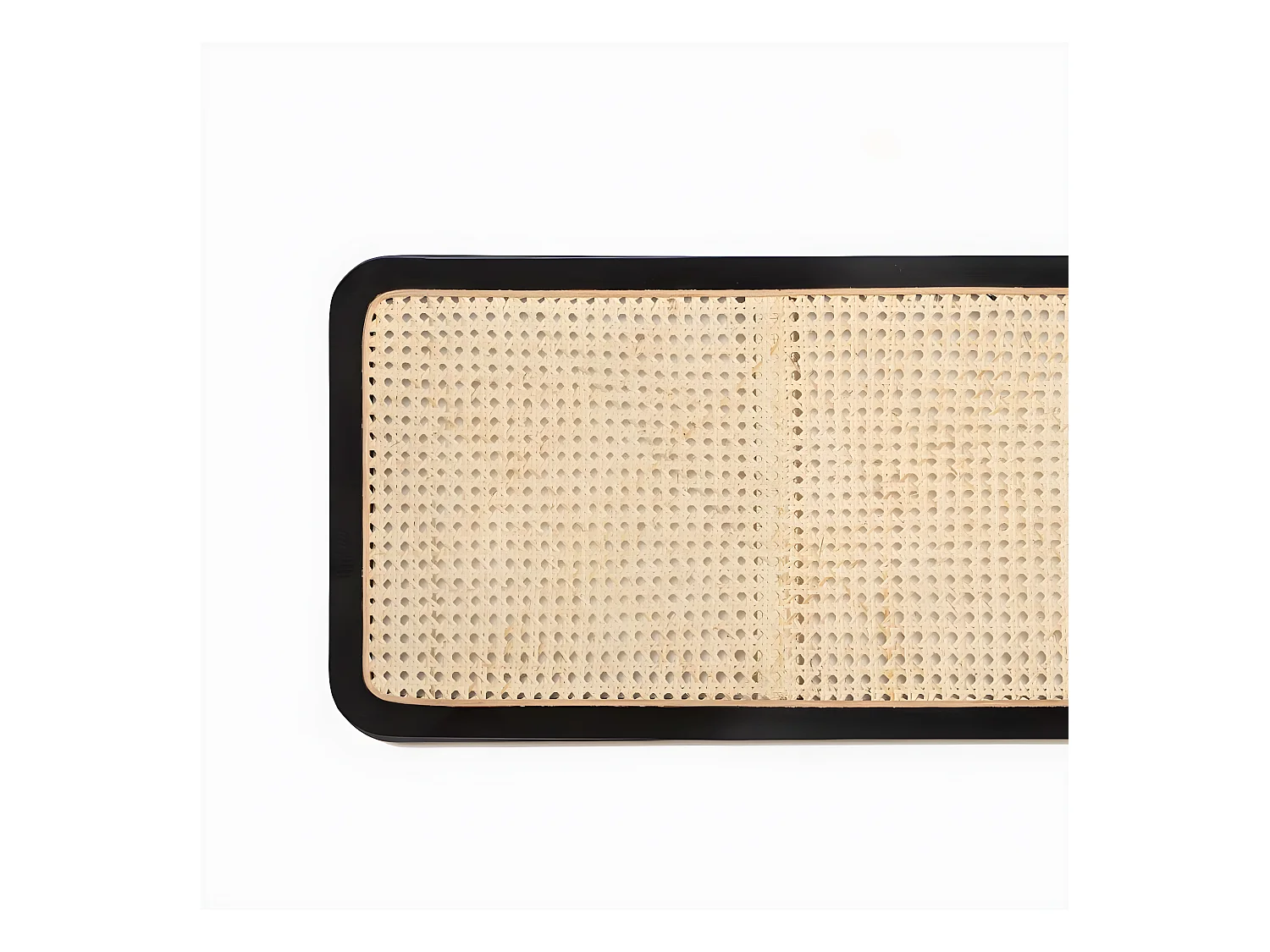 Cabecero doble de Fibra natural Negro-Natural 60 x 160- Saly