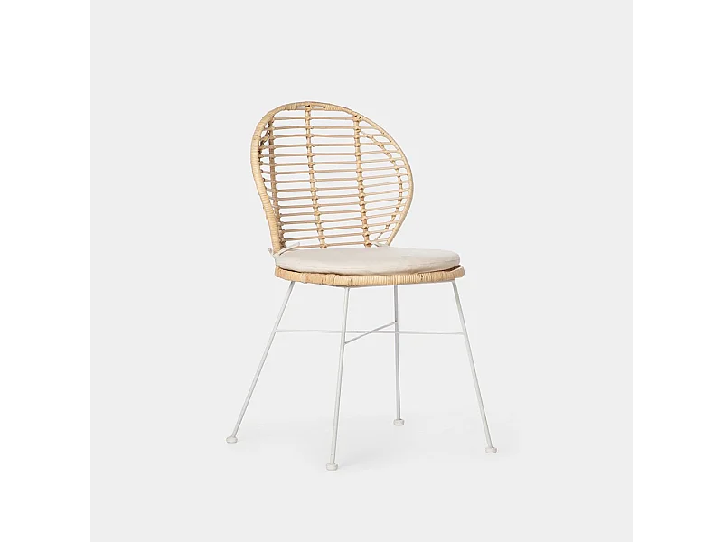 Silla de exterior de Fibra natural Natural 89 x 51- Kala