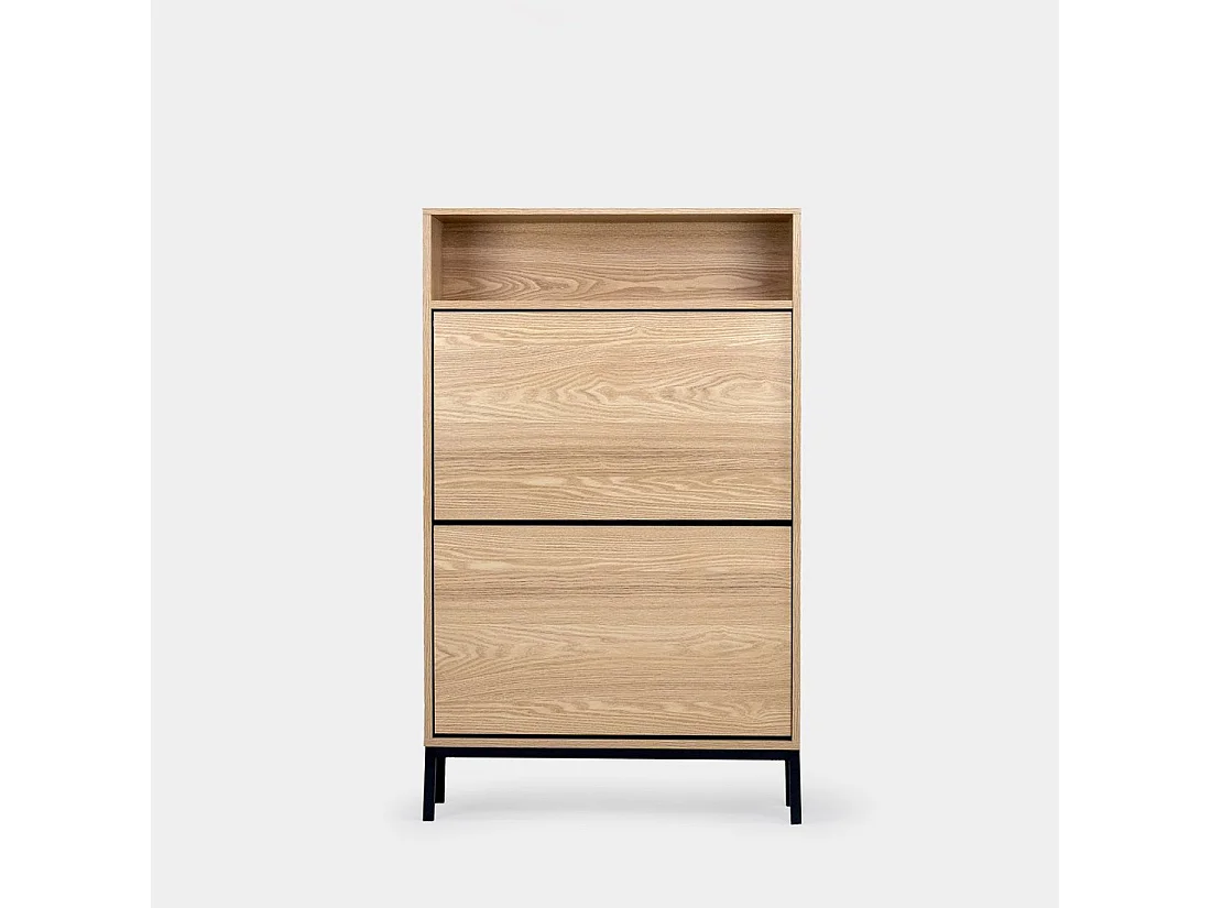 Zapatero estrecho de Madera Natural 115 x 70- Remi