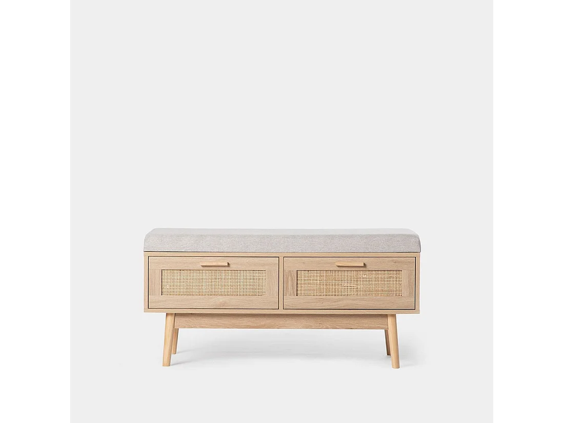 Banco de Fibra natural Natural 50 x 100- Tahiti