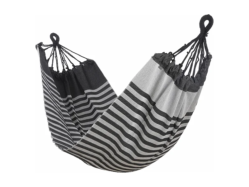 Hamac en coton - 230 x 120 - Noir -