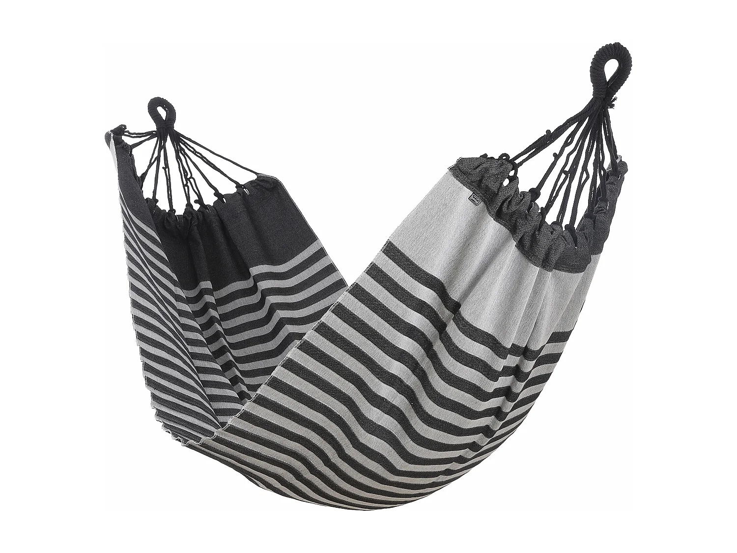 Hamac en coton - 230 x 120 - Noir -