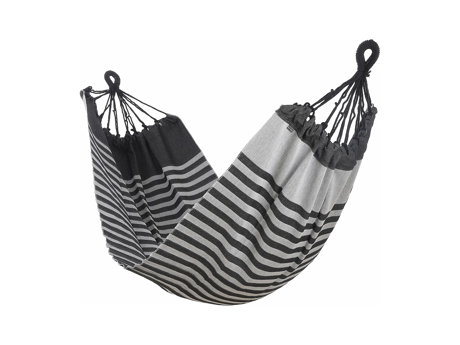 Hamac en coton - 230 x 120 - Noir -