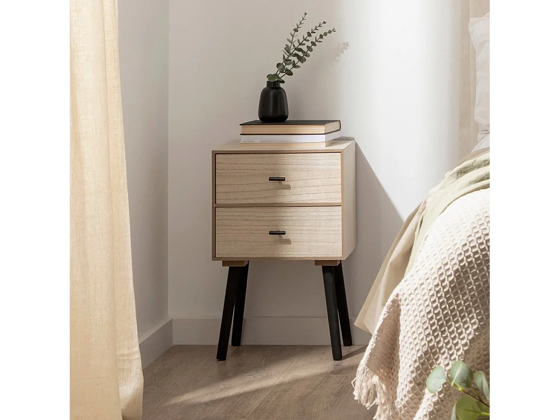 Mesita de noche 2 cajones