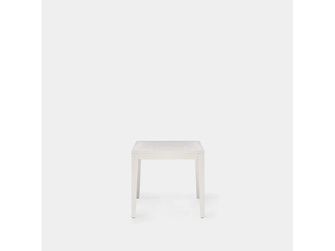 Mesa de centro fija de Lacado Blanco 45 x 100- Mara