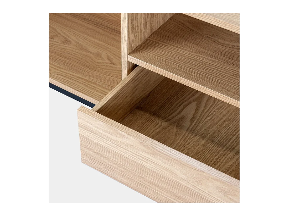 Meuble TV 160 en bois naturel 160x50 cm-Remi