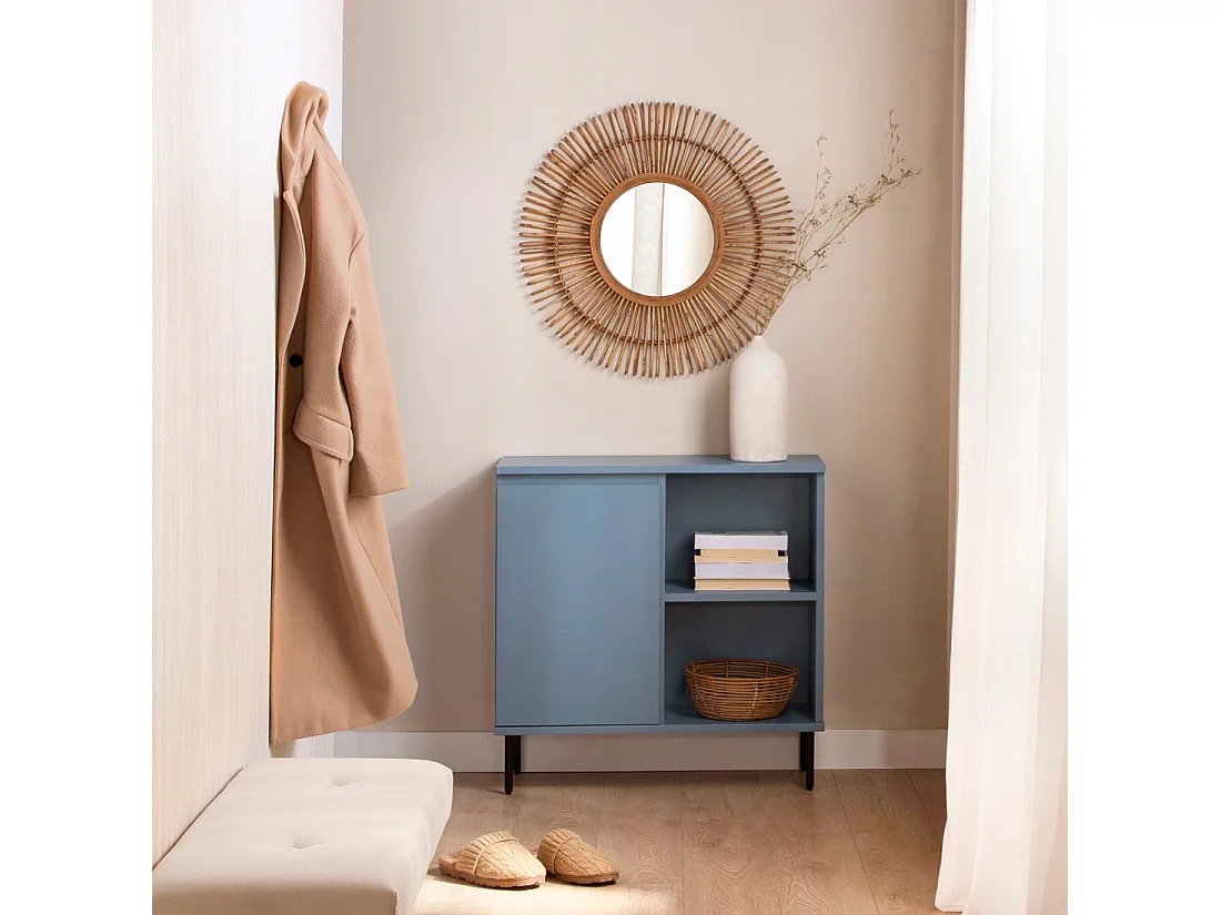 Mueble recibidor de Lacado Azul 79 x 80- Esben