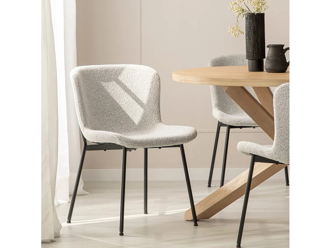 Packs 4 sillas Gris 50 x 80 cm