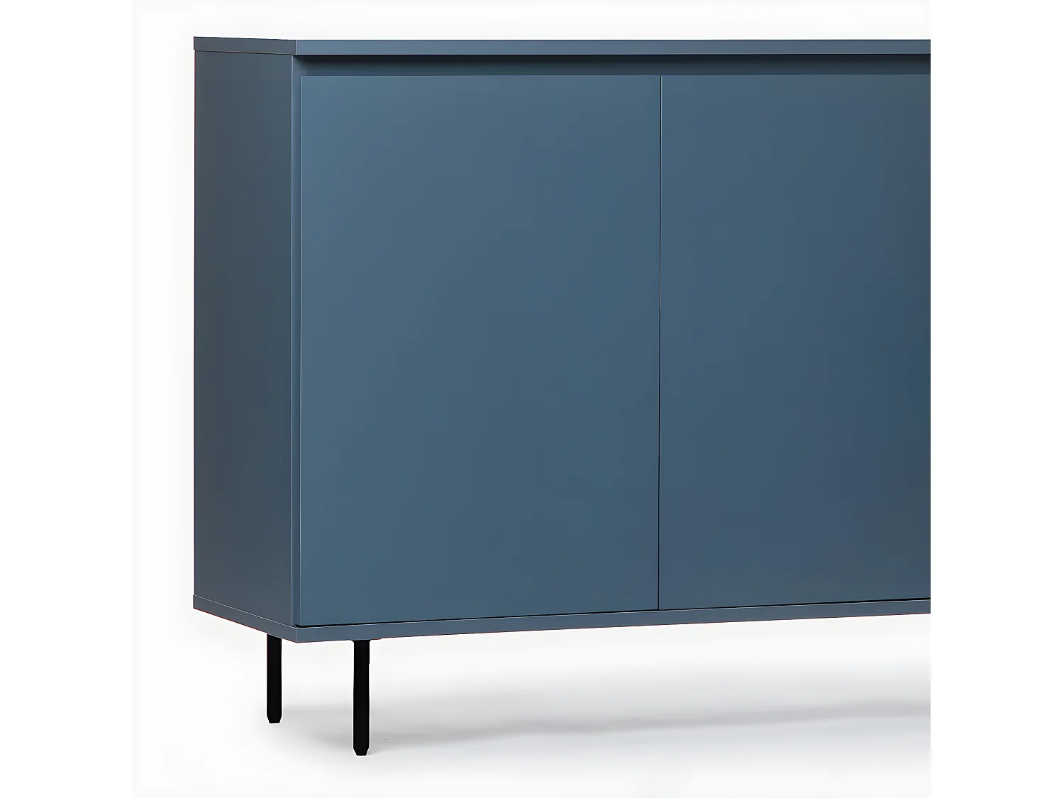 Buffet en laqué bleu 150x89 cm-Esben