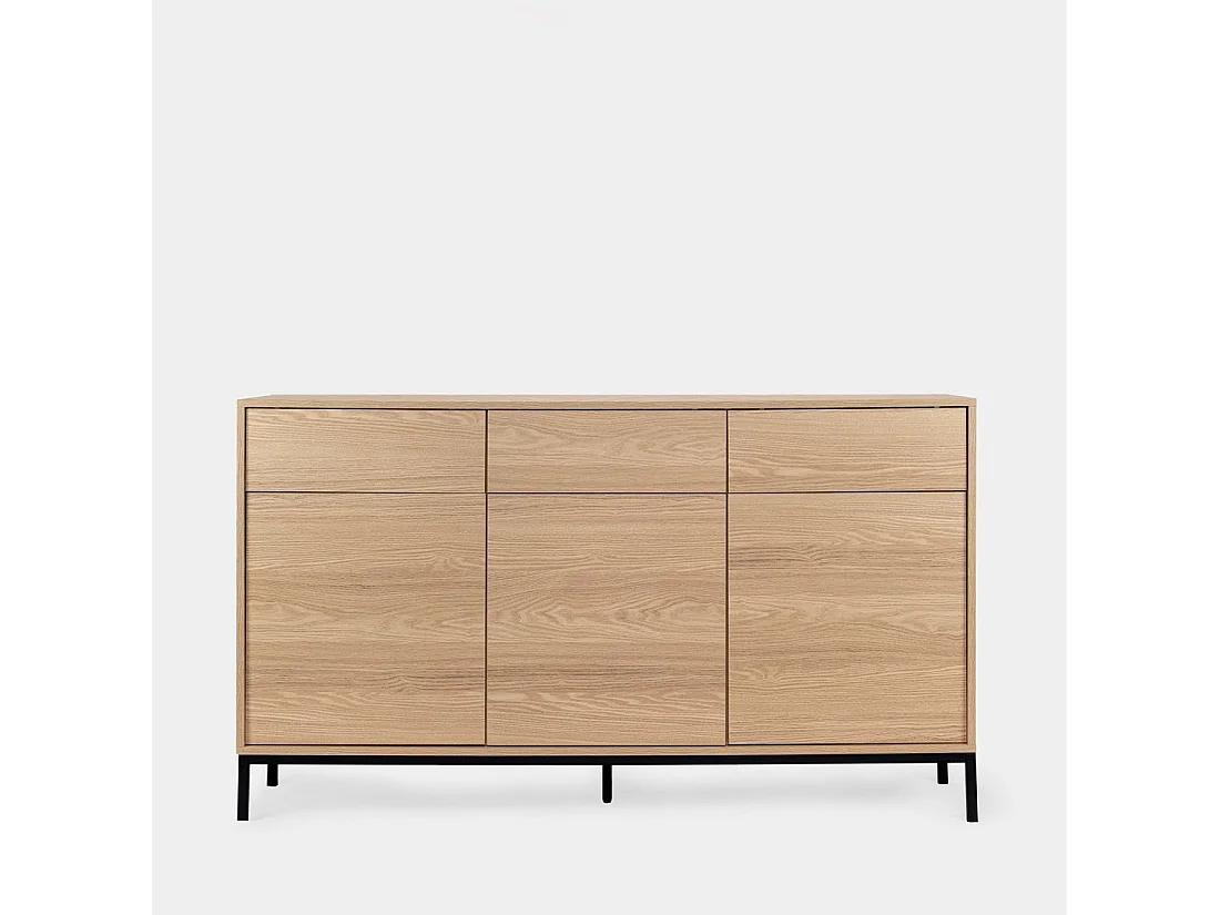 Buffet en bois naturel 148x85 cm-Remi