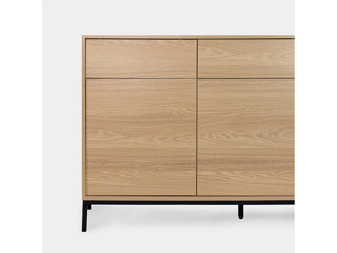 Buffet en bois naturel 148x85 cm-Remi