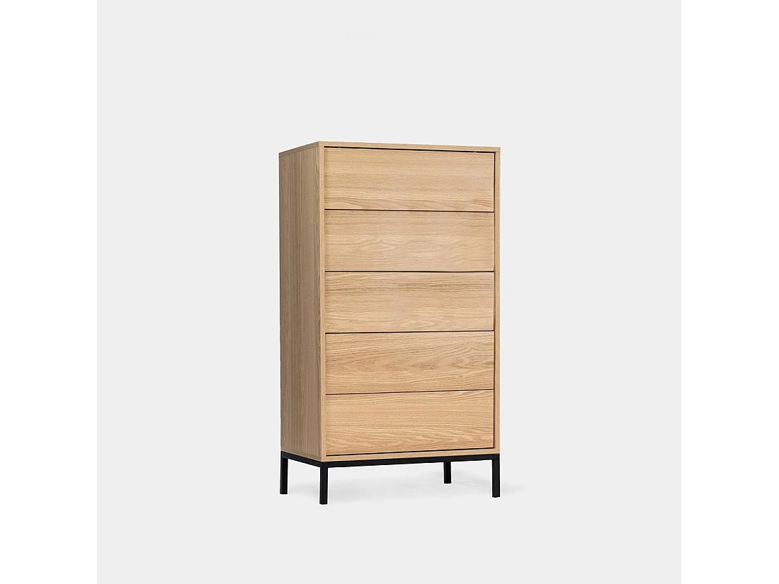 Chiffonnier en bois naturel 60x110 cm-Remi