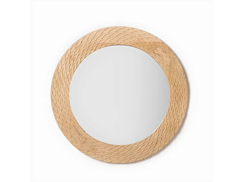 Espejo de pared de Madera Natural 65 x 65- Michele