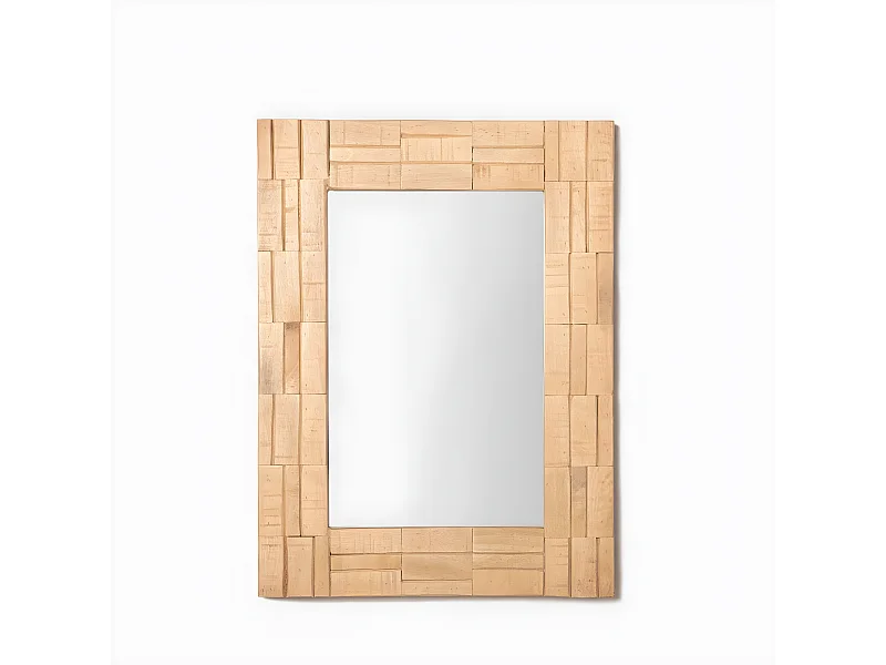 Espejo de pared de Madera Natural 60 x 45- Nicole