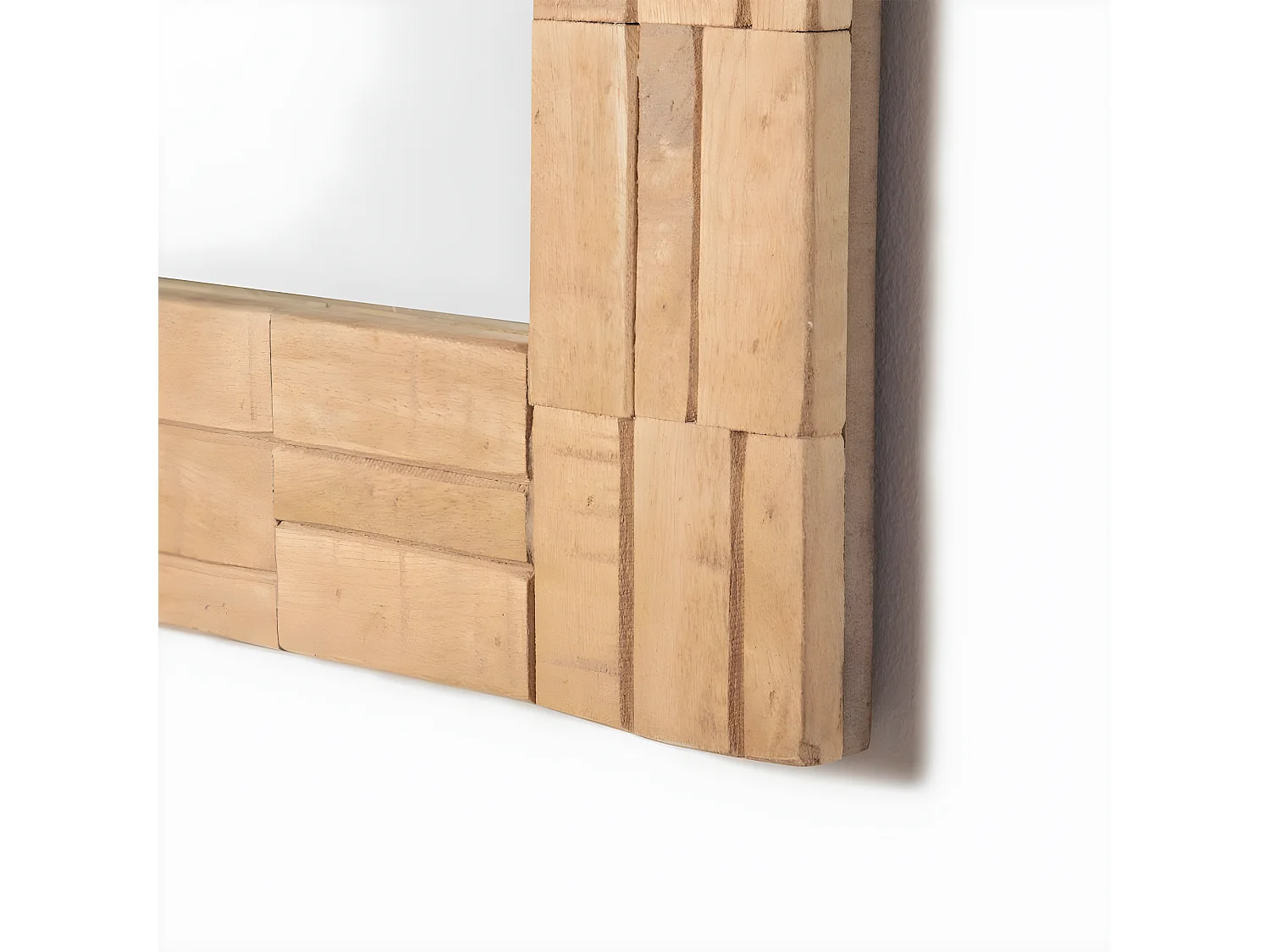 Espejo de pared de Madera Natural 60 x 45- Nicole