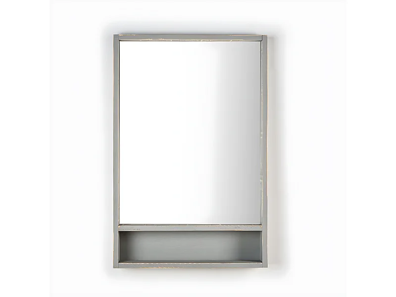 Espejo de  pared de Madera Gris 90 x 60- Arno