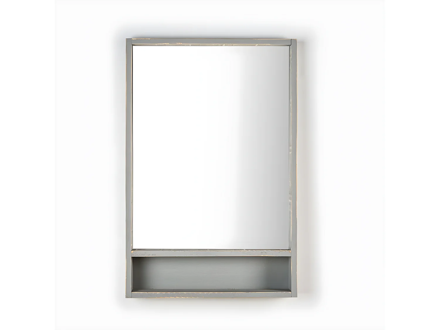 Espejo de  pared de Madera Gris 90 x 60- Arno