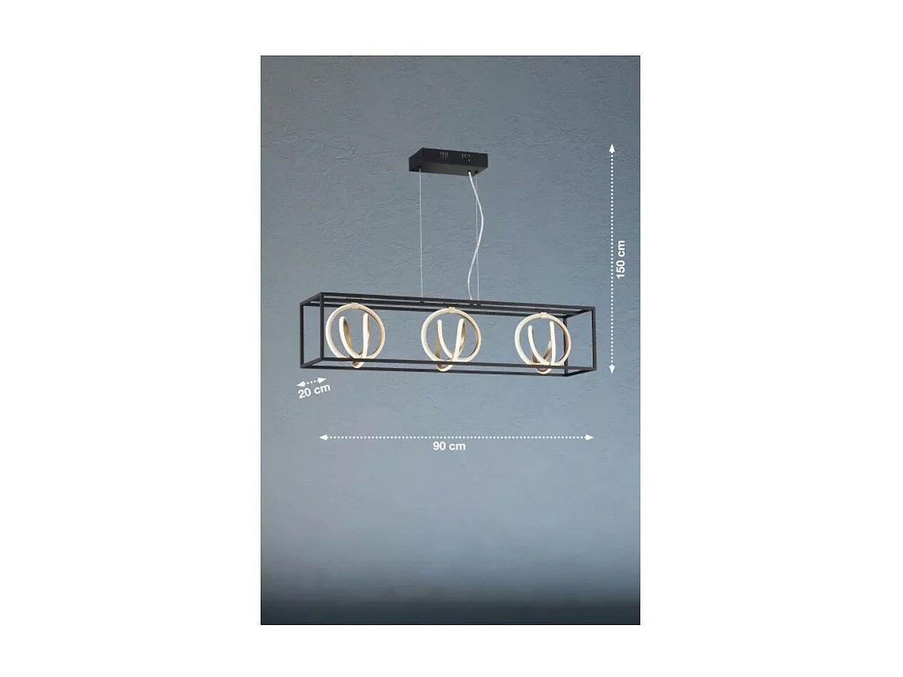 Suspension Led CCT 3 points lumineux - Fischer & Honsel - Gisi