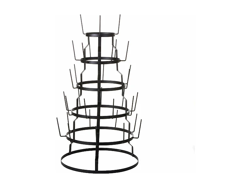 Soporte para tazas de Metal - 76 x Ø44 - Negro -