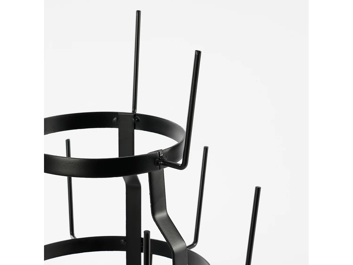 Soporte para tazas de Metal - 76 x Ø44 - Negro -