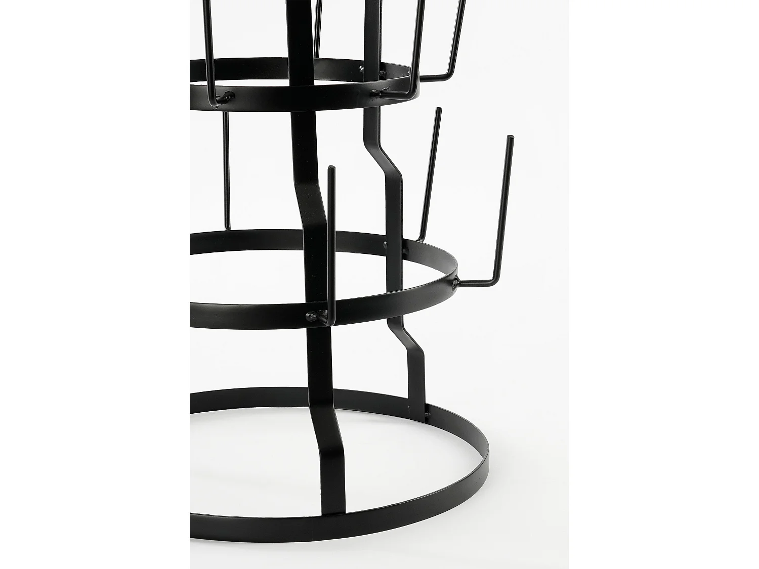 Soporte para tazas de Metal - 76 x Ø44 - Negro -