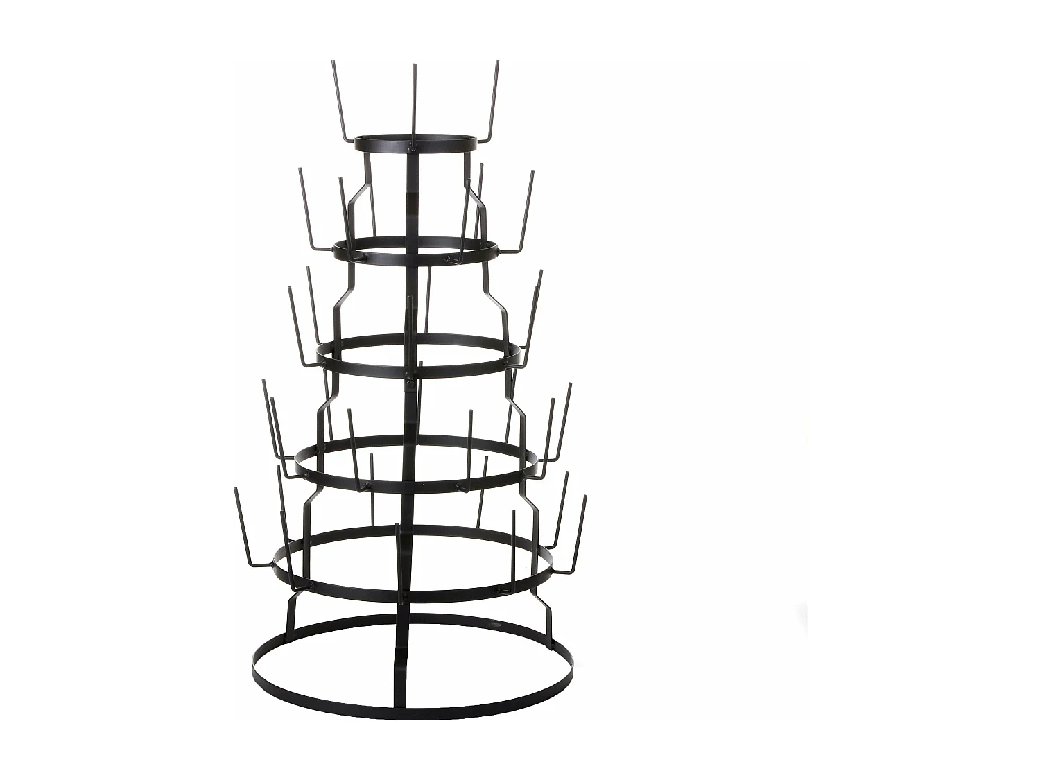 Soporte para tazas de Metal - 76 x Ø44 - Negro -