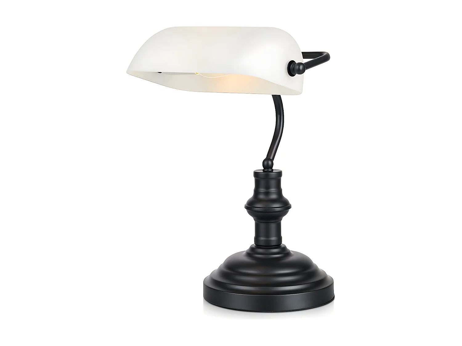 Lampe de table banquier Bankers blanche - Markslöjd