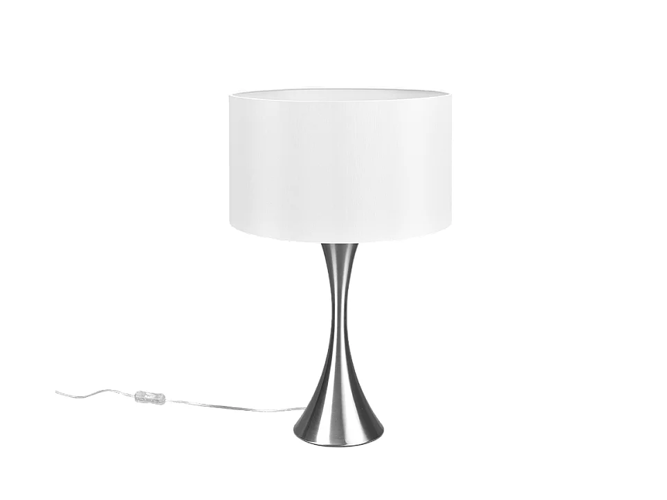 Lampada da tavolo, metallo, nichel opaco, 40x62,3x40 cm, Sabia