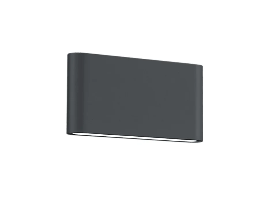 Applique da esterno LED 2 luci, alluminio, antracite, 17,5x9x3 cm, Thames Ii