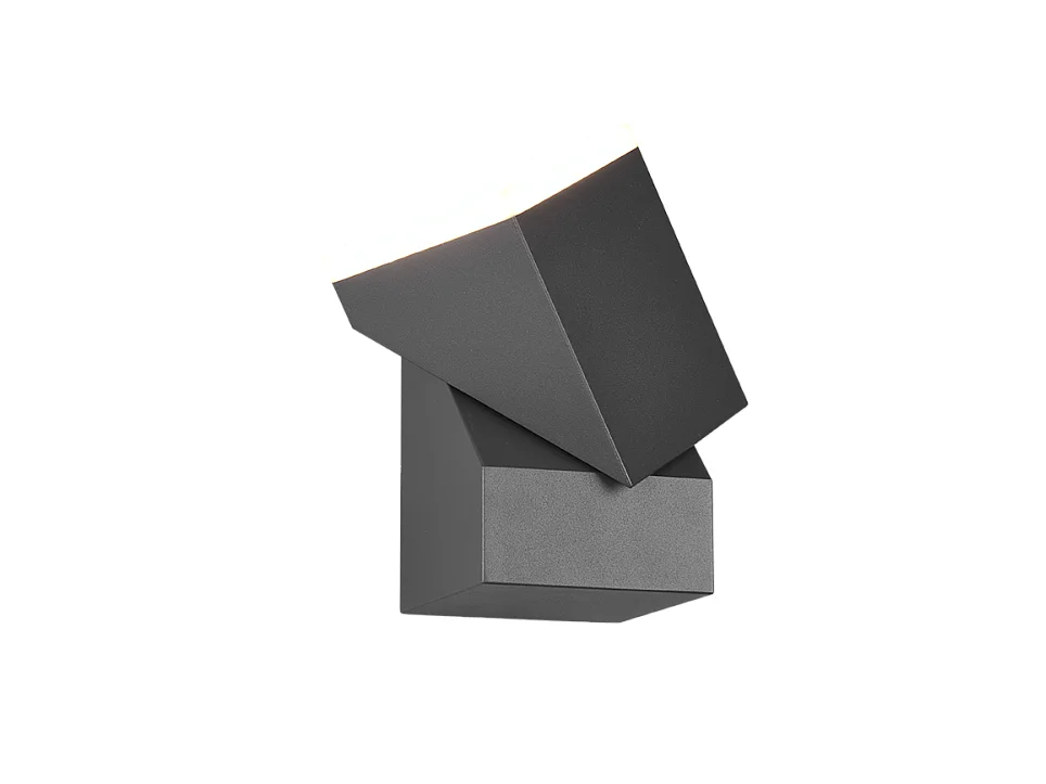 Applique da esterno LED, alluminio, antracite, 9x16x10,6 cm, Avon